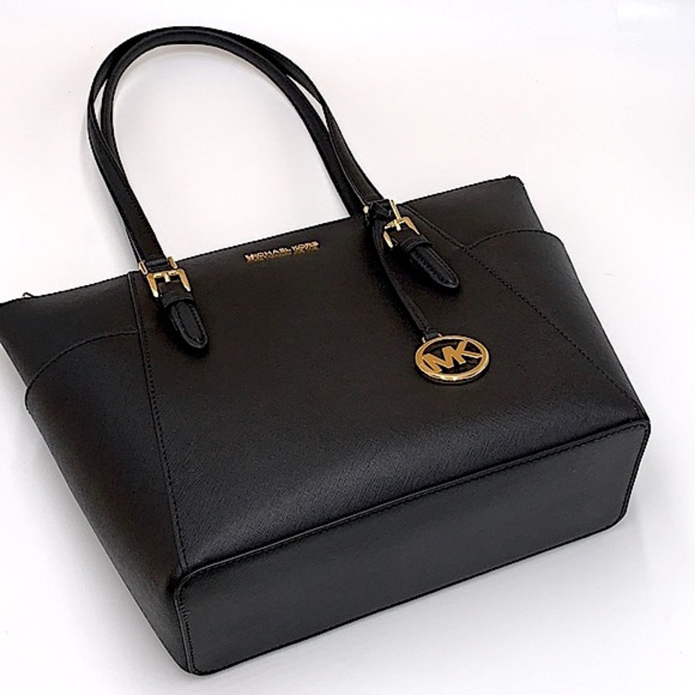 MICHAEL KORS Charlotte Large Leather Top-Zip Tote - Picture 2 of 16